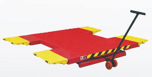 Wheel Dolly for mid rise scissor lift